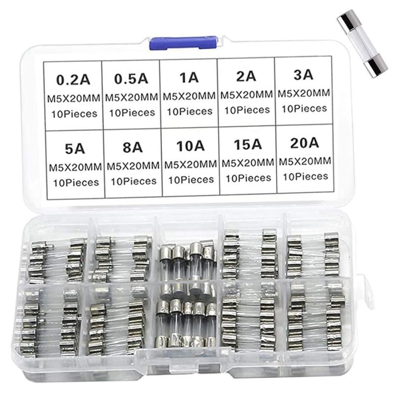 ガラス管ヒューズ 《100個セット》 5×20mm 15A 250V 車 バイク ガラス管ヒューズ 《100個セット》 5×20mm 15A 250V 車 バイク