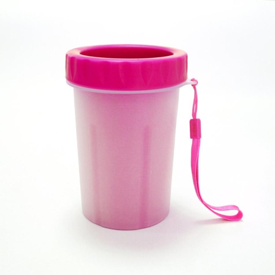 ペット用足洗いカップ レッド Mサイズ 足洗いカップ ブラシカップ クリーナー 犬 猫 定形外郵便 代引不可 送料別商品