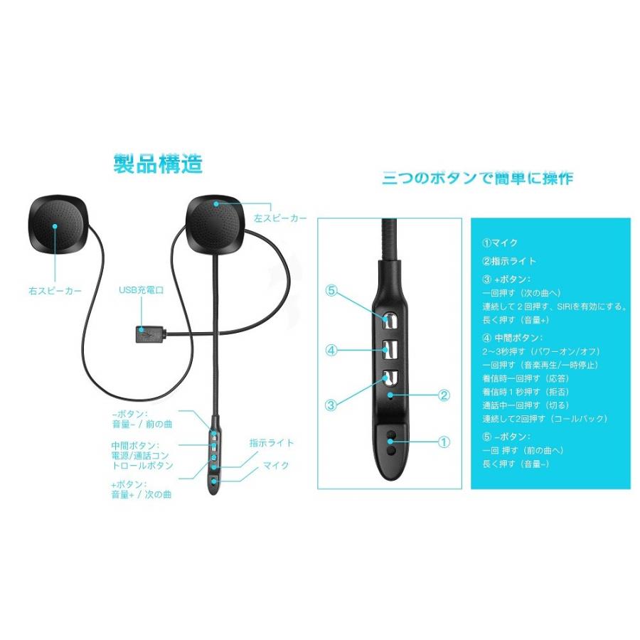 バイクヘルメット ヘッドフォン Bluetooth 自動応答 16時間連続音楽再生 ヘルメット ワイヤレス イヤホン ハンズフリー通話 定形外郵便 代引不可 送料別商品 4589559124055 Le Ciel 通販 Yahoo ショッピング