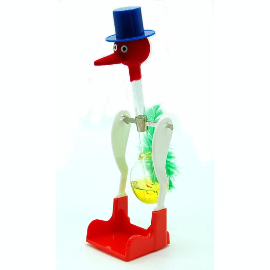 並行輸入品】ドリンキングバード 水飲み鳥 《イエロー》 平和鳥