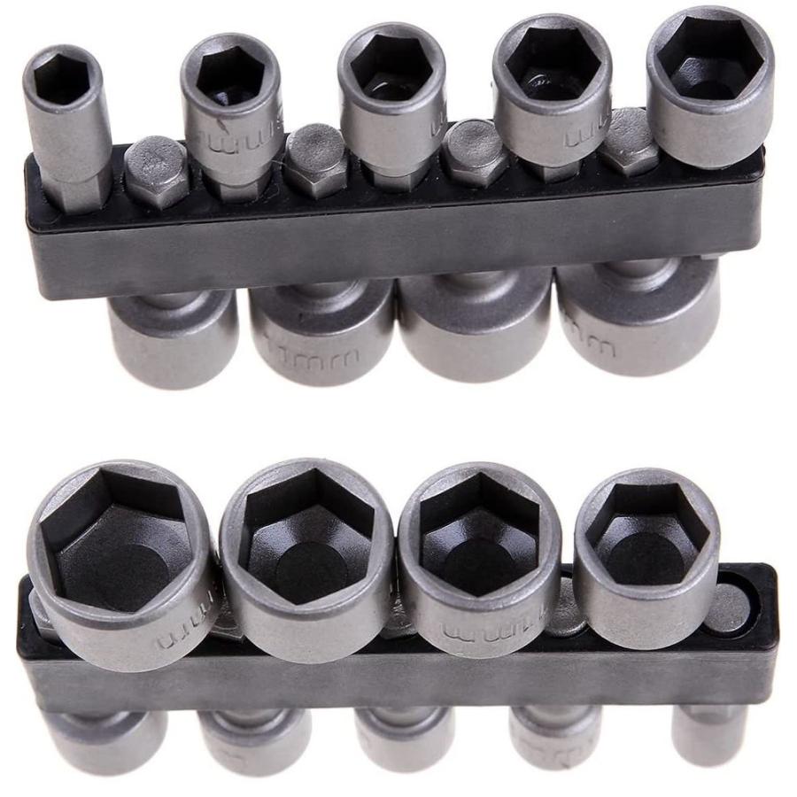 ソケットビット 9点セット 六角ドライバービット ナット 六角シャンク 電動 インパクト ドリルビット 工具 ゆうパケット 代引不可 送料別商品 Le Ciel 通販 Yahoo ショッピング