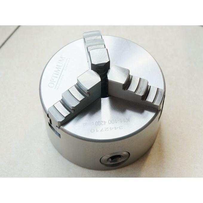 精密三爪チャック 100mm 生爪2セット付 旋盤用 3つ爪チャック 精密三爪チャック 100mm 生爪2セット付 旋盤用 3つ爪チャック