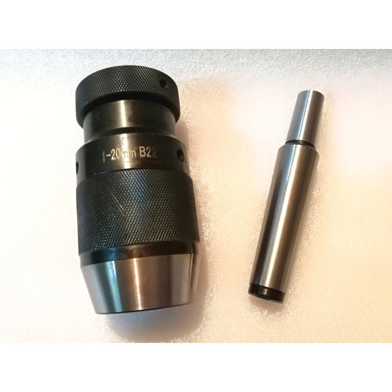 キーレスドリルチャックセット 1-20mm  B22シャンク付　ヘビーデューティー の商品画像