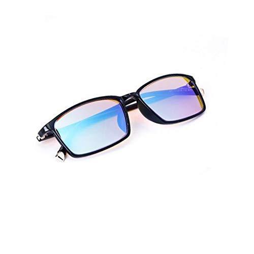 色盲メガネ 色盲メガネ度入り 赤と緑の色覚異常補正メガネ 男性と女性のためのボックス矯正メガネでスタイリッシュで軽い 屋内および屋外での使用に適した 古典