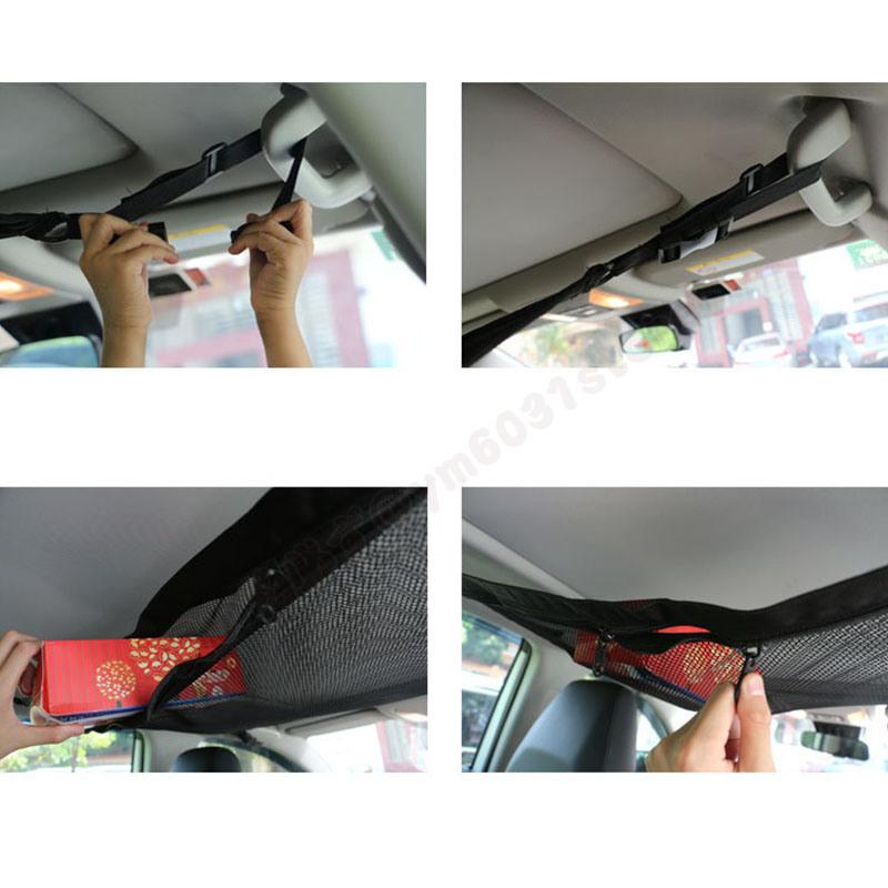 車内収納用品 車 ネット 天井 収納 アイデア 天井収納ネット 荷物 ルーフネット 車内 カー用品 便利 グッズ アイテム ミニバン 車中泊 1qc 029 Ym6031ストア 通販 Yahoo ショッピング