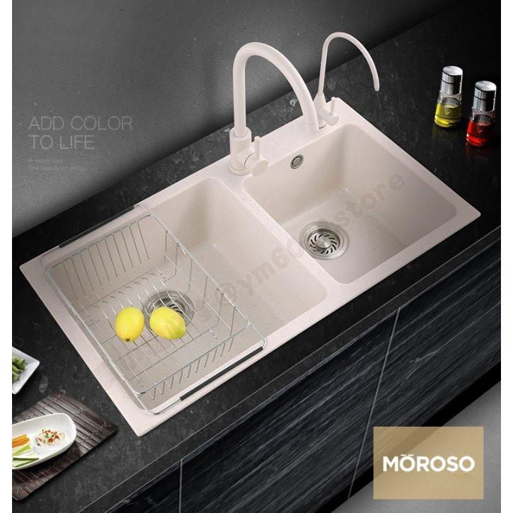 無料長期保証 高性能 イタリア技術 キッチンツール 花崗岩製流し台 台所 2槽シンク キッチン リフォーム 野菜シンク 花崗岩 オートミール色 大容量 便利 サイズ選択可 全国宅配無料 Atempletonphoto Com