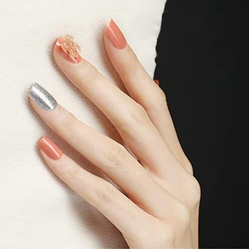 63 Off Colorbird ネイルチップ Joyme 30 スクエアオフ ナチュラルオレンジ リボン 付け爪 エレガント マニキュア 可愛い 花 Hdc13 Umw Ac Id
