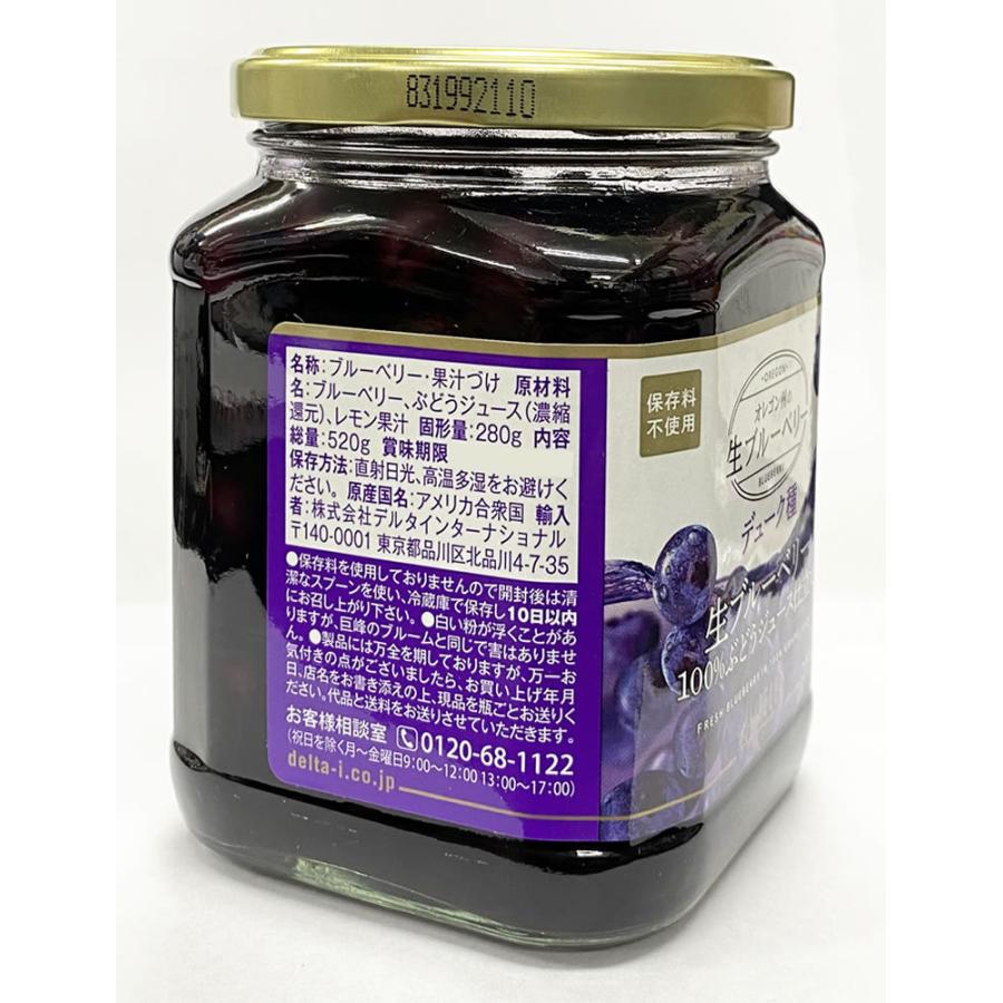 予約販売 9月末頃出荷予定 新物 生ブルーベリー100 ぶどうジュース漬け 680g 激安通販販売 デューク種 送料無料 固形量340g 6個セット