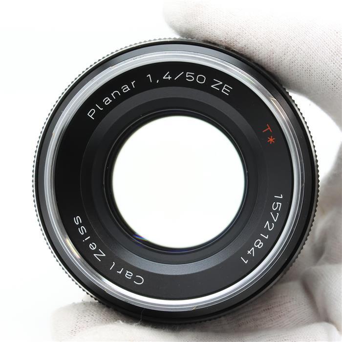 並品》Carl Zeiss Planar T* 50mm F1.4 ZE（キヤノンEF用） : カメラ