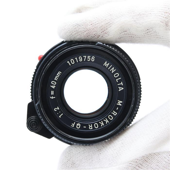 並品》MINOLTA Mロッコール M40mm F2 QF (CL用) *距離計連動カムが斜め