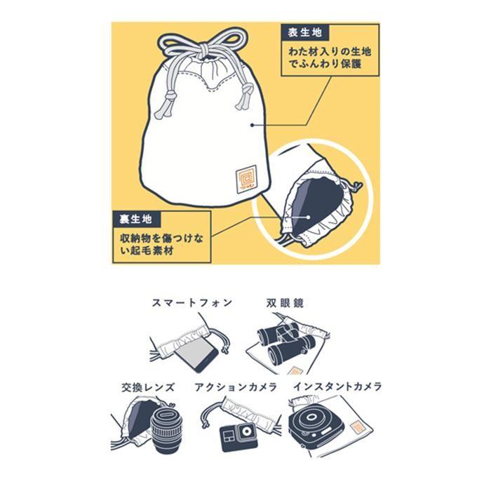 新品アクセサリー》 Kenko (ケンコー) 「包」 巾着ポーチ SUMI