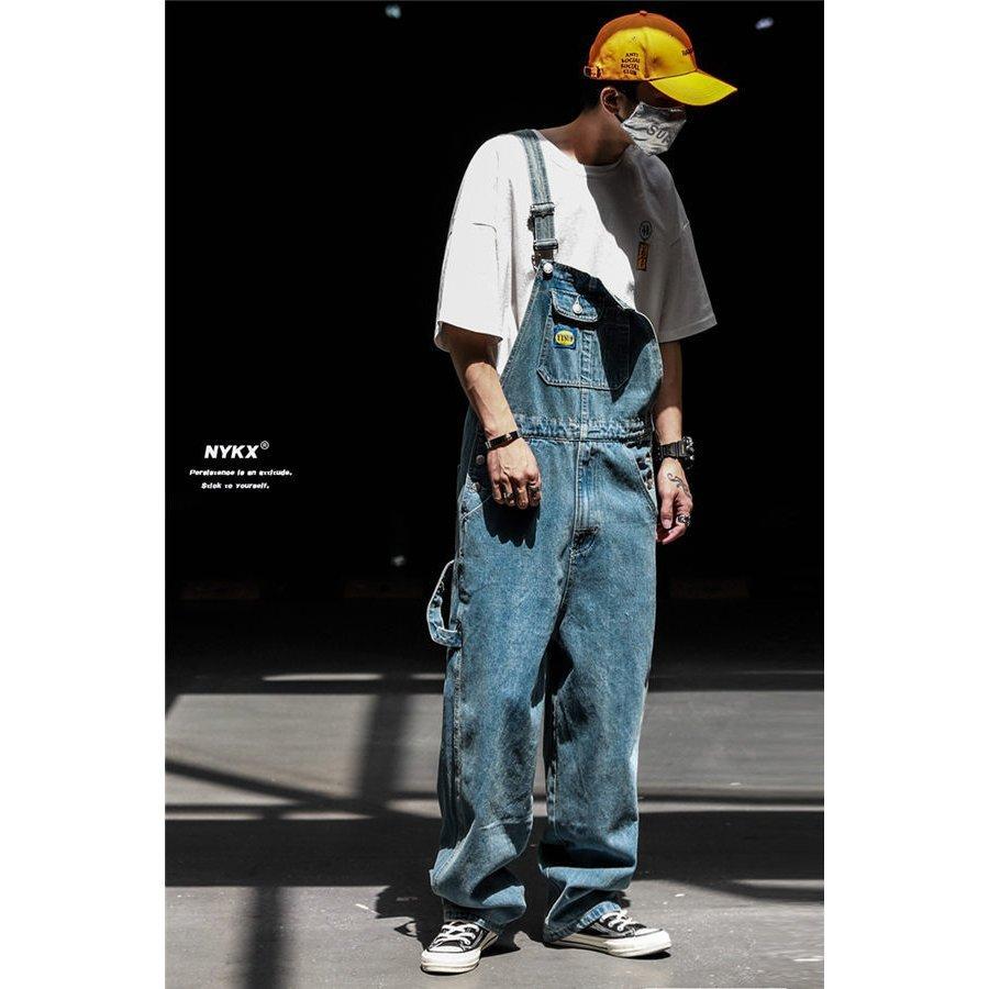 クリアランス卸値 サロペットメンズデニムジーンズオーバーオールツナギ細身デニムパンツインディゴブラッ 売り出し新作 Ssl Daikyogo Or Jp
