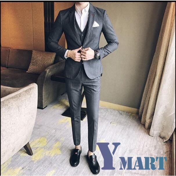 New限定品 ビジネスカジュアル兼用スーツ 3点 メンズスーツセット フォーマ ビジネスカジュアル兼用スーツ 3点 メンズスーツセット フォーマル衣装 細身スーツ パーティースーツ 二次会 結婚式 就職活動 オフィスウェア ビジネススーツ