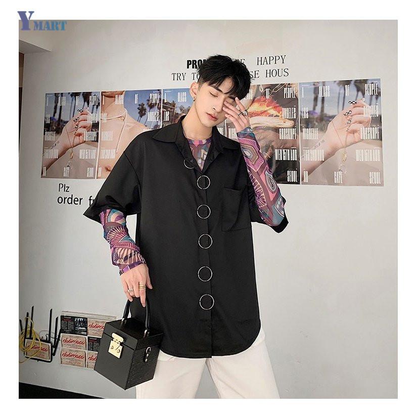 シャツ メンズ 夏 カジュアルシャツ 無地 夏服 韓国 ファッション メンズシャツ カジュアル おしゃれ メンズ 服 メンズファッション トップス Txue Ymart 通販 Yahoo ショッピング