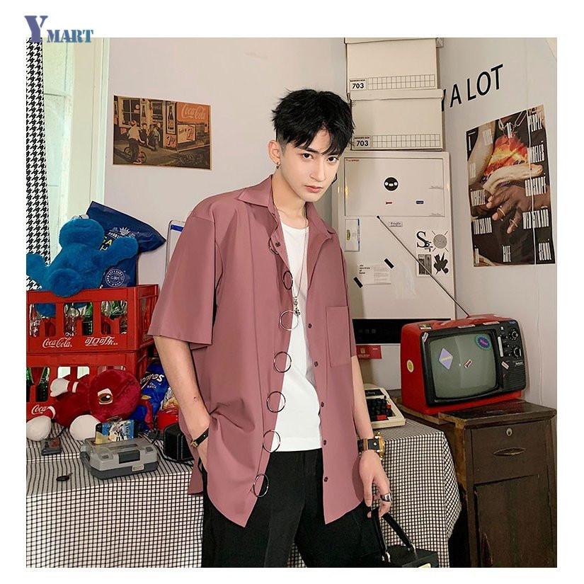 シャツ メンズ 夏 カジュアルシャツ 無地 夏服 韓国 ファッション メンズシャツ カジュアル おしゃれ メンズ 服 メンズファッション トップス Txue Ymart 通販 Yahoo ショッピング