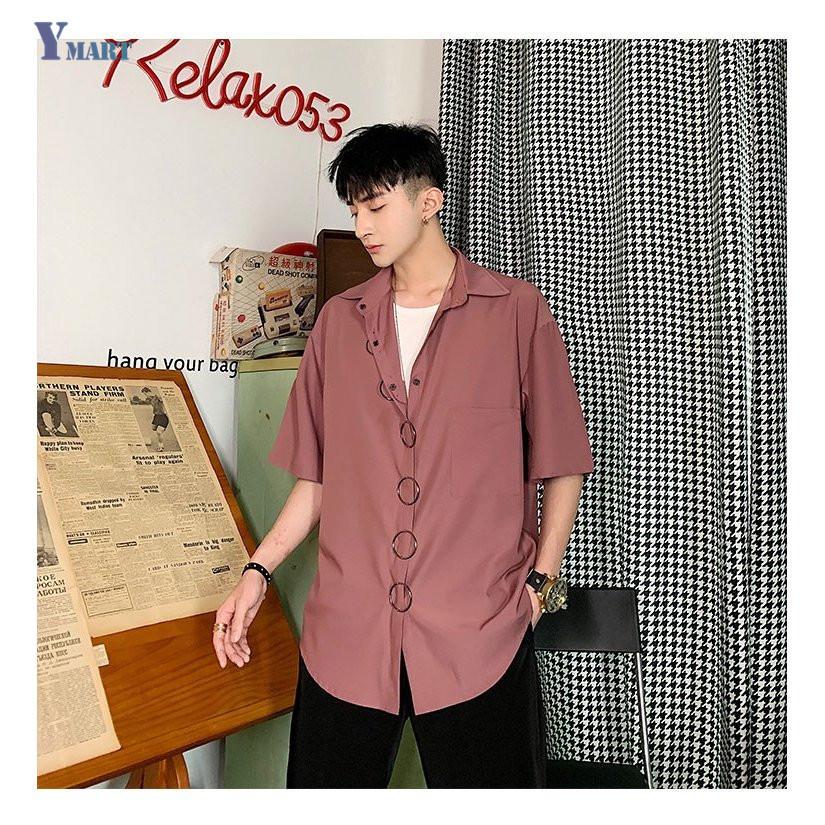 シャツ メンズ 夏 カジュアルシャツ 無地 夏服 韓国 ファッション メンズシャツ カジュアル おしゃれ メンズ 服 メンズファッション トップス Txue Ymart 通販 Yahoo ショッピング