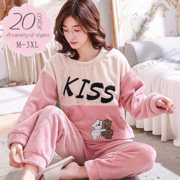 パジャマ ペア ペアルック 上下セット カップル セットアップ ルームウェア 秋 冬 おしゃれ ふわふわ ふわモコ モコモコ Ycppj012 Tomzozo 通販 Yahoo ショッピング