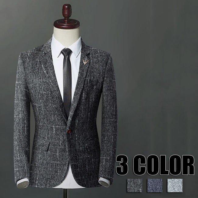 テーラードジャケット メンズ ブレザー 長袖 ジャケット 通勤 フォーマル カジュアル コーデ 30代40代50代 ブラック グレー ブルー メンズ 秋 冬 3色 Yrxf Tomzozo 通販 Yahoo ショッピング