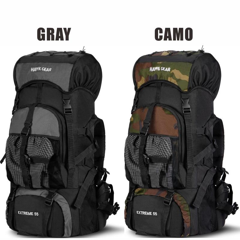 バックパック 55L メンズ レディース 防水 大容量 登山 おしゃれ レインカバー ザック 長期旅行 防災 災害 軽量 HAWK GEAR(ホークギア) |  | 11
