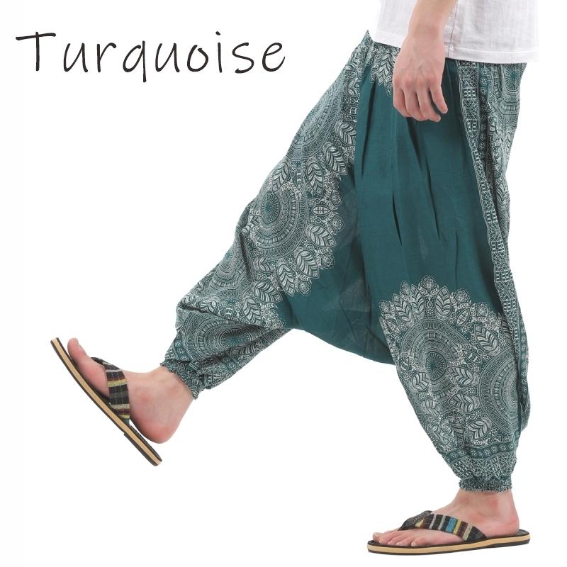 サルエルパンツ メンズ レディース アラジンパンツ レーヨン タイ