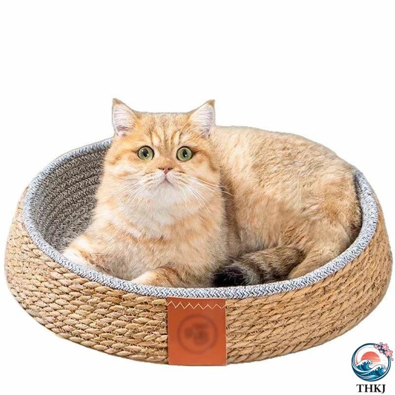 猫用ペットベッド 猫ベッド ペットベッド かご 猫 ベッド ラタン ち
