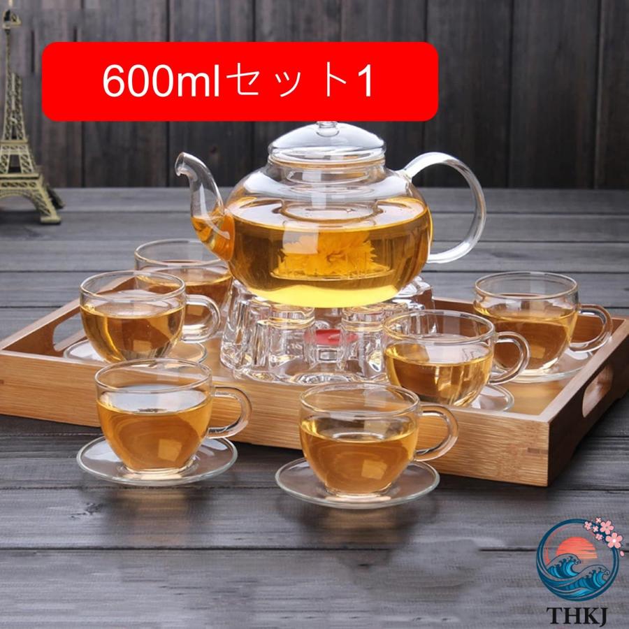 ティーポット 大容量 飲食店 リーフティー 水出し 透明 保温保冷 おしゃれ 工芸茶 ティーセット 茶こし きゅうす 業務用 カップ ステンレス鋼フィルター ダブル_9