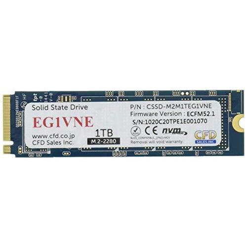 色々な 内蔵SSD CFD販売 M.2 CSSD-M2M 1TB EG1VNEシリーズ 1.3) 4（NVMe x Gen.3 PCI-E NVMe 2280 内蔵型SSD