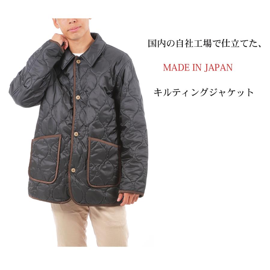 ジャケット メンズ キルティング 日本製 中綿 あたたかい 軽い 秋冬