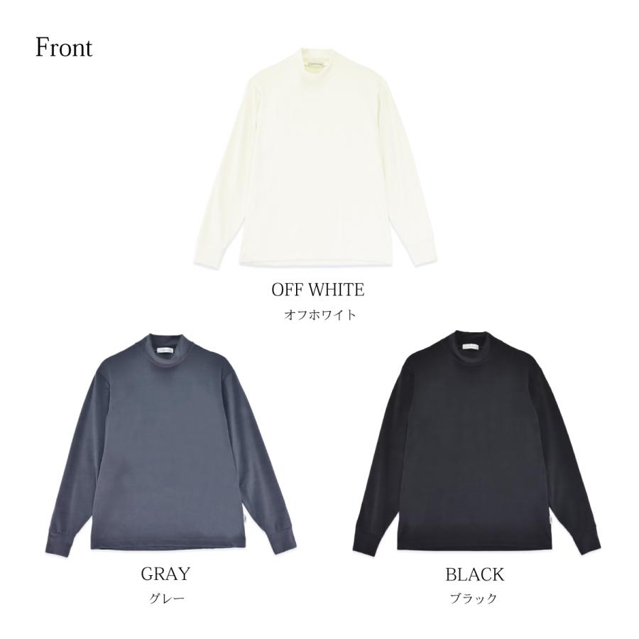 トップス メンズ 日本製 ハイネック 暖かい 保湿 起毛 ストレッチ