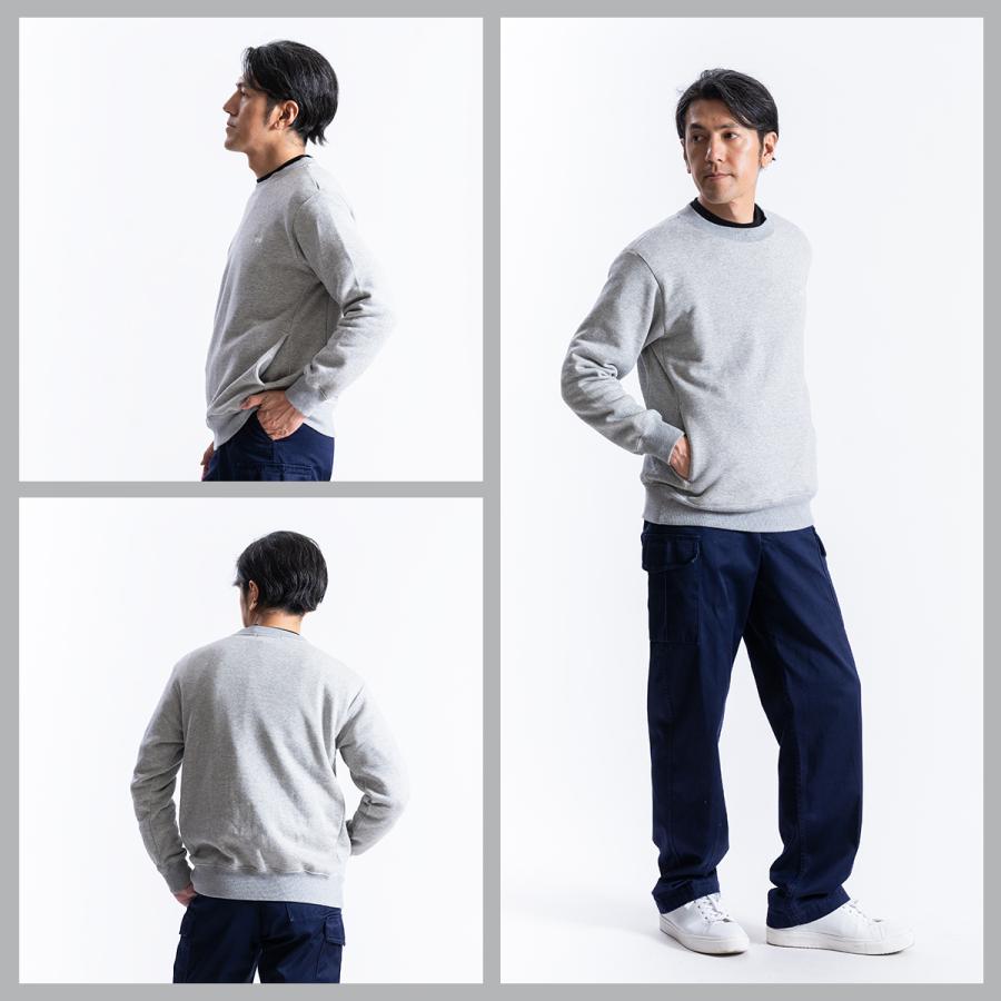 トレーナー メンズ スウェット 日本製 長袖 綿100％ 裏起毛 無地