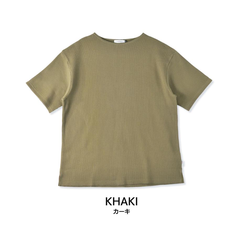 メンズtシャツ 半袖 ワッフル生地 日本製 大きいサイズ 綿100