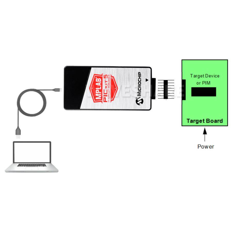 PICkit 5 インサーキット デバッガ/プログラマ、Programmer-To-Go