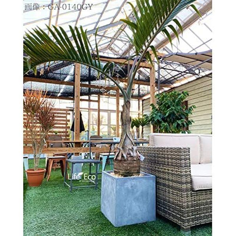 ファイバークレイ製 軽量 大型植木鉢 バスク キューブ 40cm グレー 軽量 大型植木鉢 バスク キューブ 40cm グレー 　 サイズ