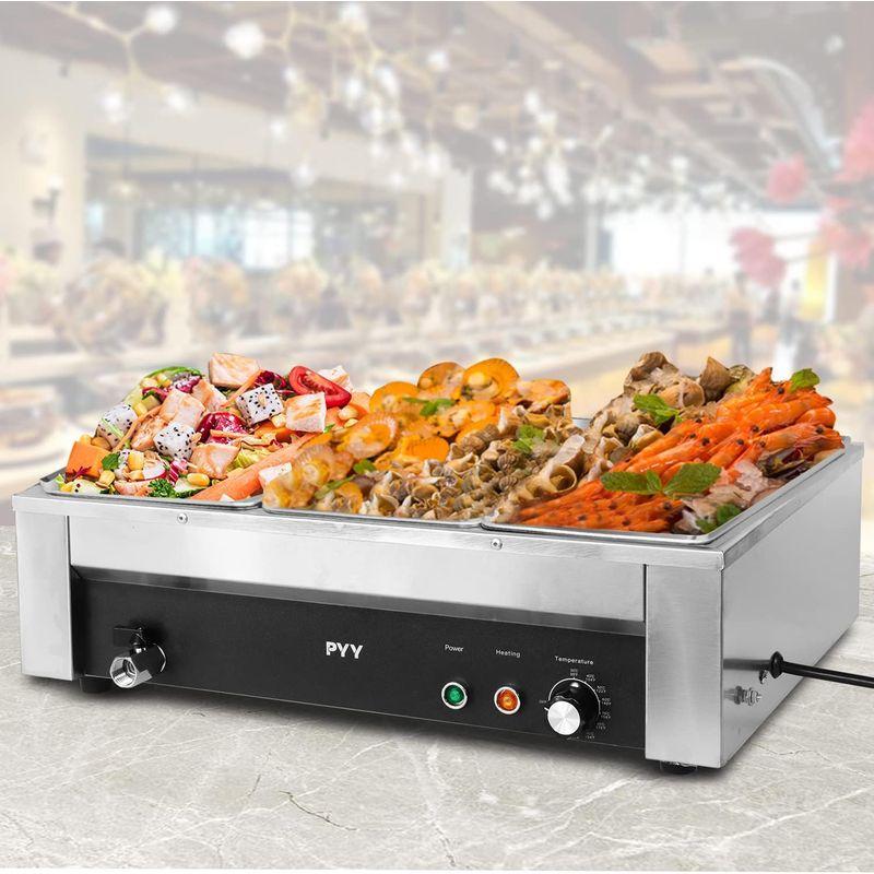 【ほぼ未使用】 スチームテーブル ケータリング フードウォーマー 1.5KW 商業用 電気 温水 スチーム3 X 1/3 フードパン容量 12.6クォート 【1117087504】(40743円)