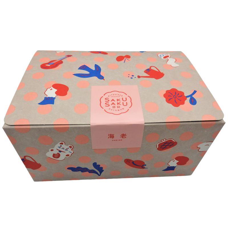 ゆかり えびせんべい 坂角総本舖 さくさく日記 海老味 1箱 10枚