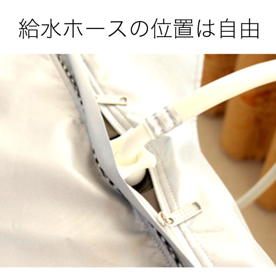 洗濯機 カバー 屋外 防水 全自動 式 縦型 シルバー グレー 人気 商品 おしゃれ 外置き 日焼け 雨 台風 対策 劣化 防止 すっぽり シンプル 撥水 XS S M L XL | ブランド登録なし | 11