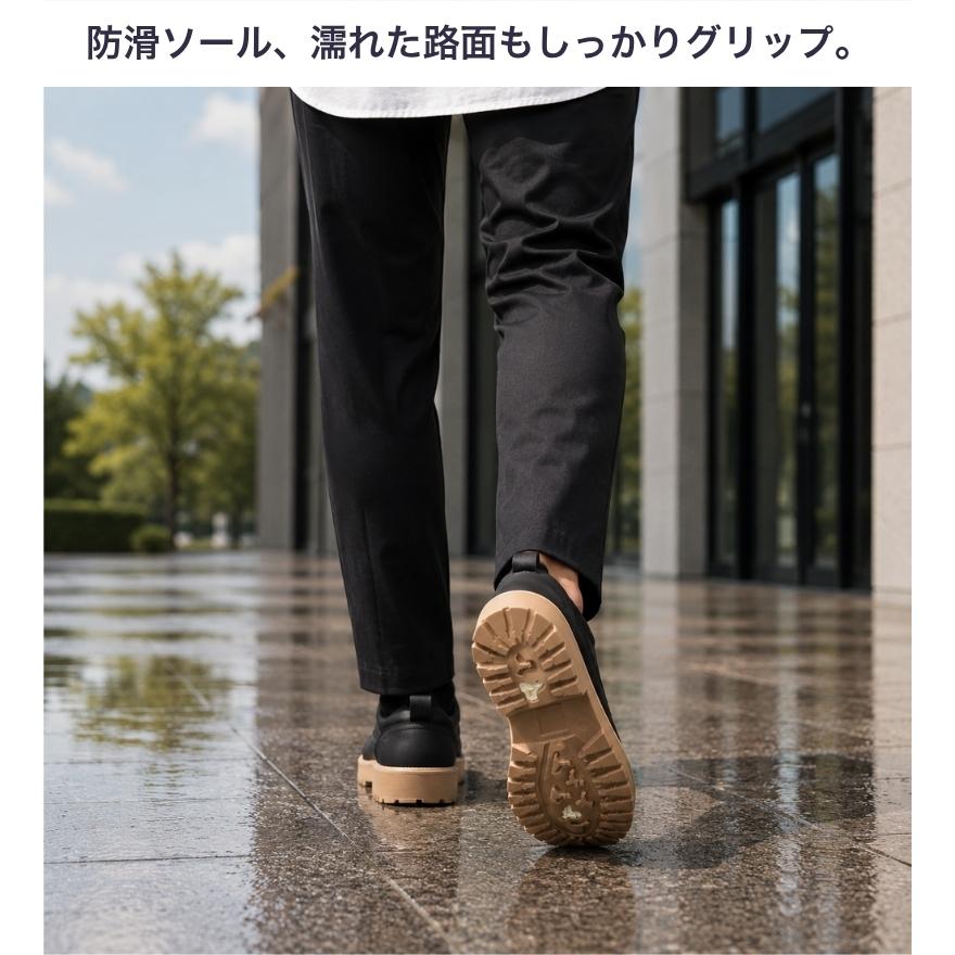 メンズシューズ カジュアル スニーカー おしゃれ 黒 スエード 革靴