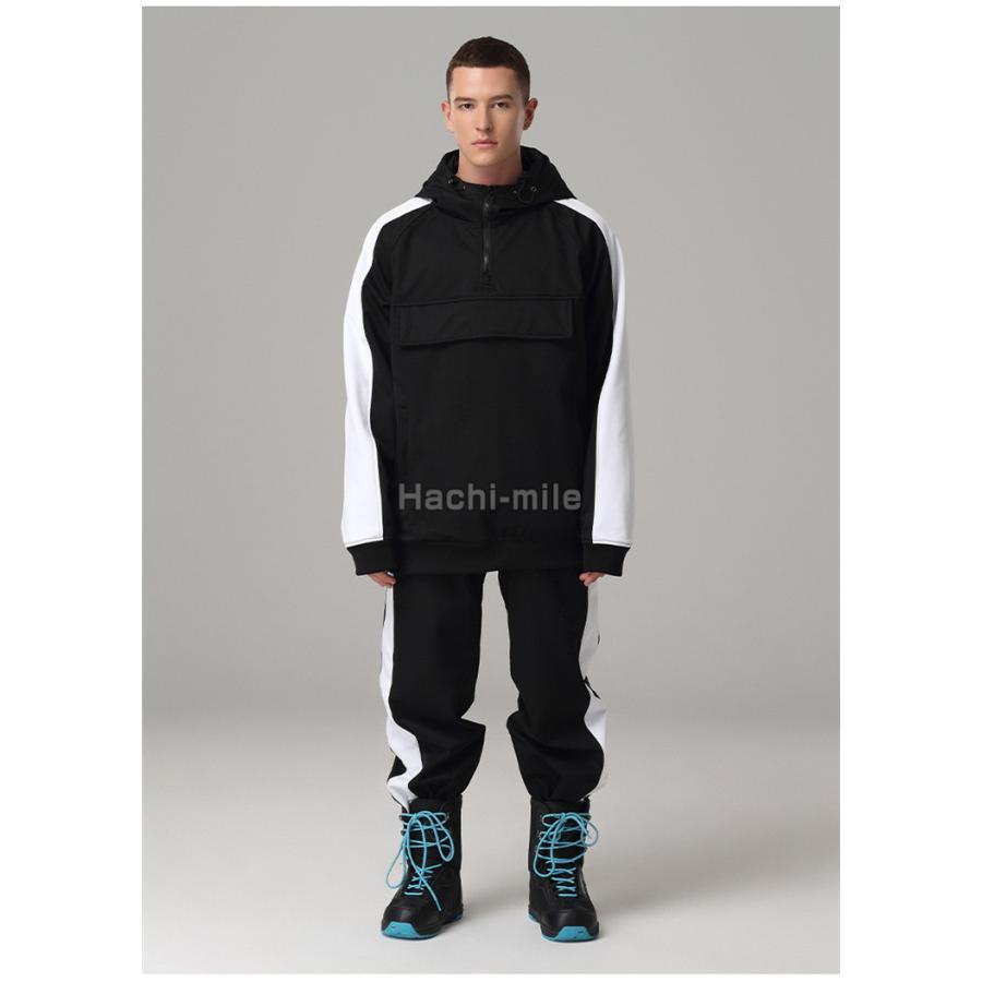 スノーボードウェア 上下セット スキーウェア メンズ レディース パーカー パンツ 配色 おしゃれ スノーボード ジェンダーレス スノーボードウェア 上下セット スキーウェア メンズ レディース パーカー パンツ 配色 おしゃれ