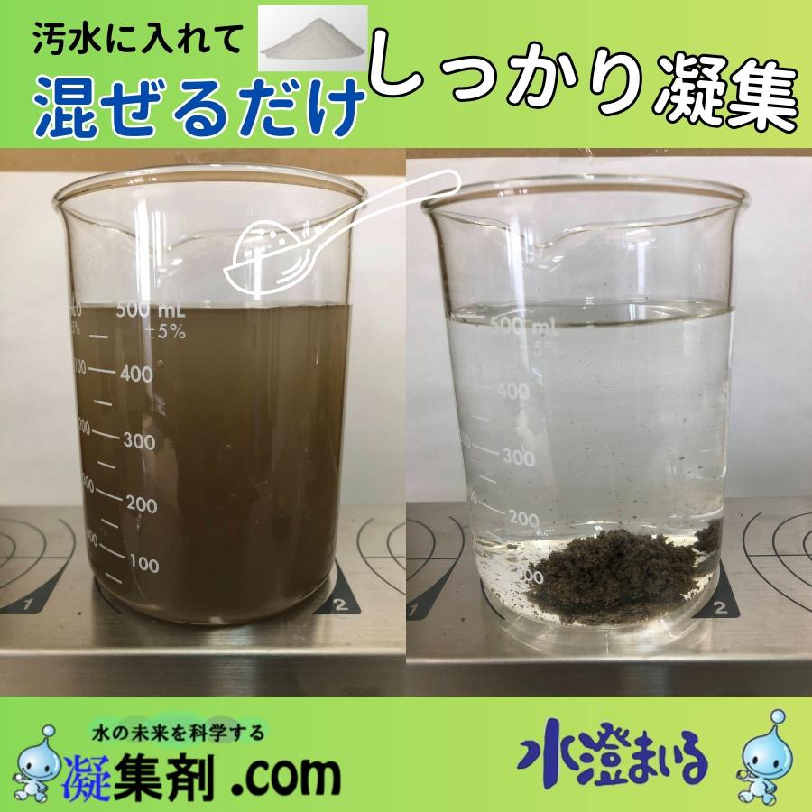 コンクリート排水やモルタル排水、泥水などを水と分離する薬剤です アルカリ中和剤 (工事現場用／排水（廃液）処理用)| ETS水処理.COM