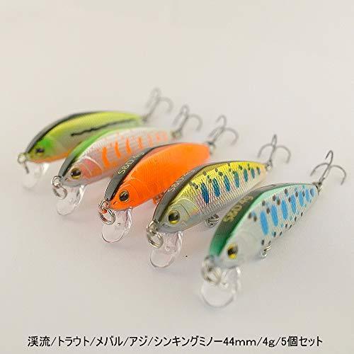 人気スポー新作 渓流 オリジナルカラー5個セット 4ｇ シンキングミノー44ｍｍ スプーン Www We Job Com