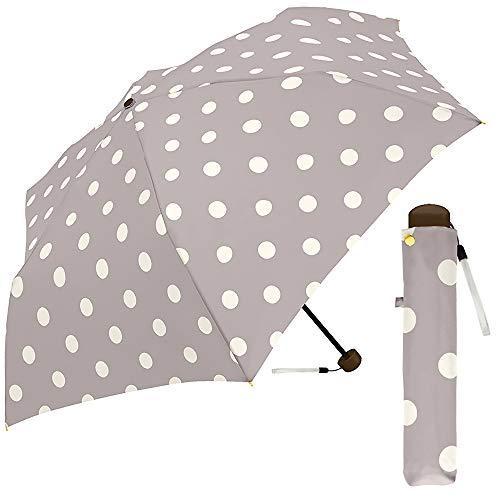 【一部予約販売中】 DOT BIG 婦人 折りたたみ傘 クラックス グレー レディース 手開き 50cm 雨傘