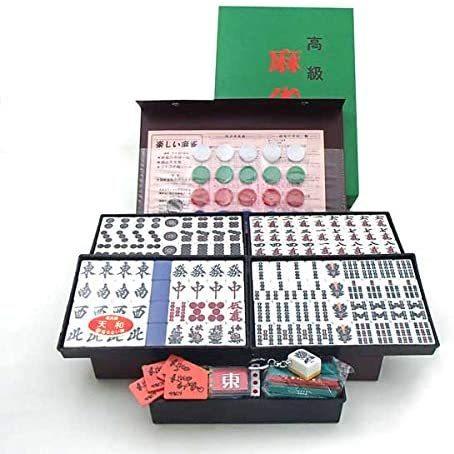 驚きの安さ 牌ストラップ付き 手打ち麻雀牌 崩れにくい天和 背面 青 カラー点棒付 アール牌 本店は Kwsrbd Com