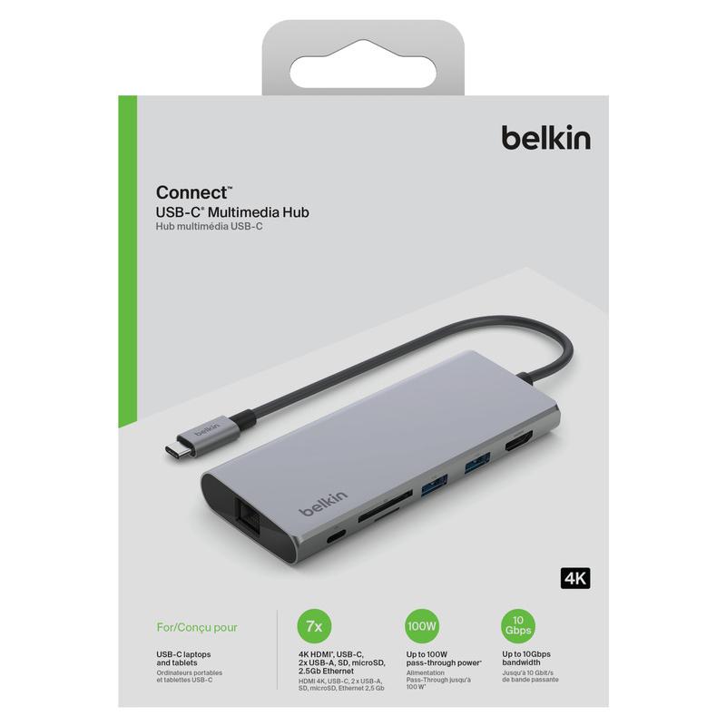 Belkin ベルキン　CONNECT USB-C 6-IN-1 マルチメディアハブ｜ymobileselection｜06