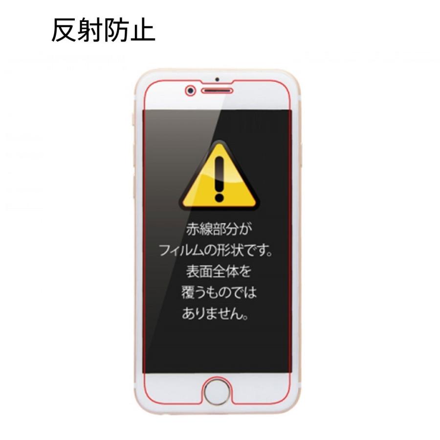 iPhone 7 Plus 液晶保護フィルム さらさらタッチ 指紋 反射防止 メール便配送｜ymobileselection｜02