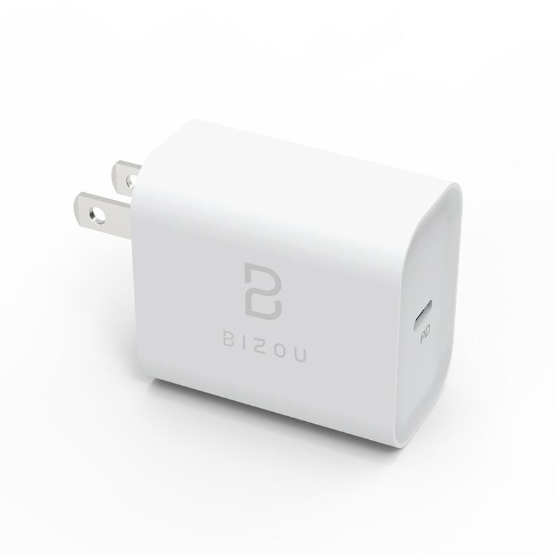 ACアダプター BIZOU 1ポート PD20W BASIC 急速充電 回転式プラグ 1年保証 最大20WPD PSE認証 USB Type-Cポート BZ-AC01 送料無料 電源 iPhone Android iPad｜ymobileselection｜13