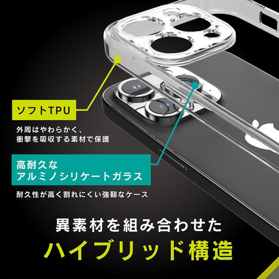 トリニティ iPhone 15 Pro [GLASSICA Solid] 超精密設計 背面ガラスケース クリア｜ymobileselection｜06