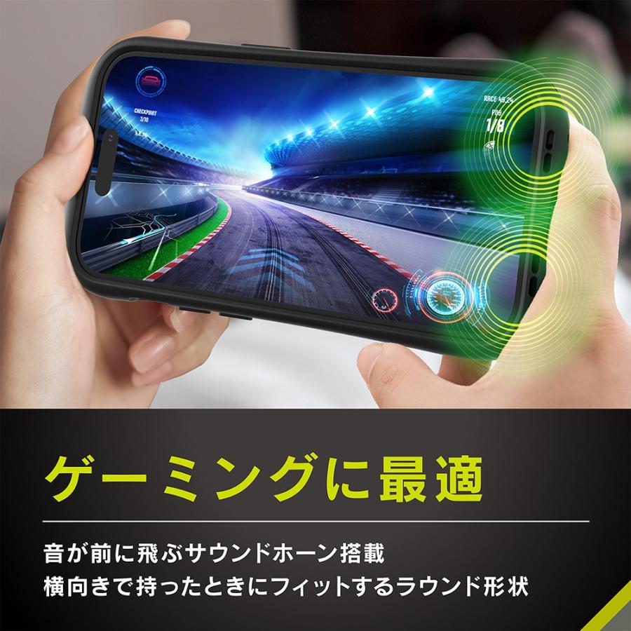 トリニティ iPhone 15 Pro Max [GLASSICA Round] 耐衝撃 背面ガラス