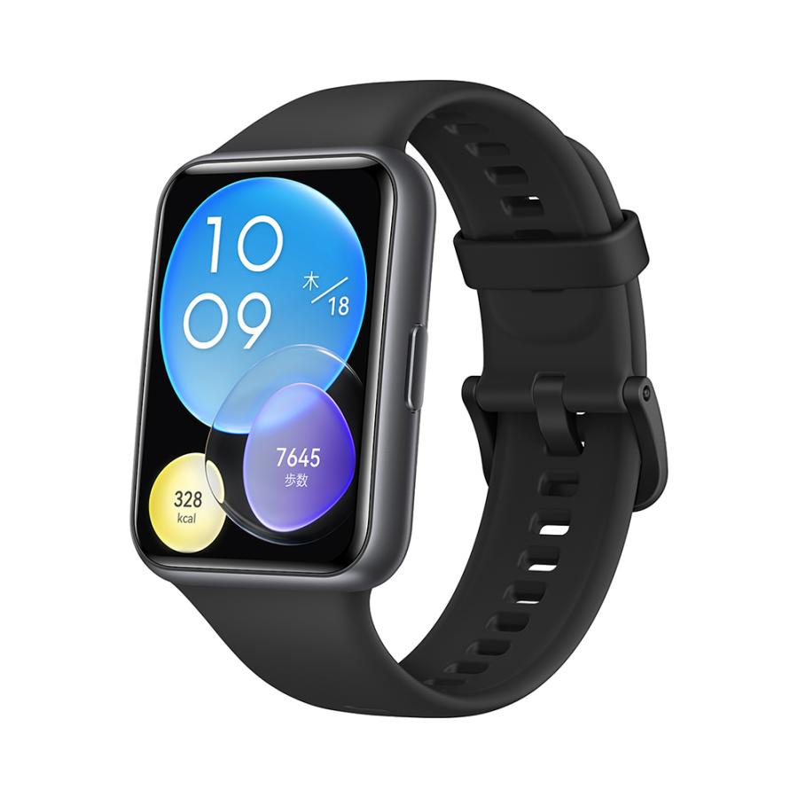 HUAWEI ファーウェイ WATCH FIT 2 Midnight Black ミッドナイトブラック アクティブモデル 1.74インチ大画面　睡眠 月経周期トラッキング 運動 Blutooth通話対応｜ymobileselection｜02