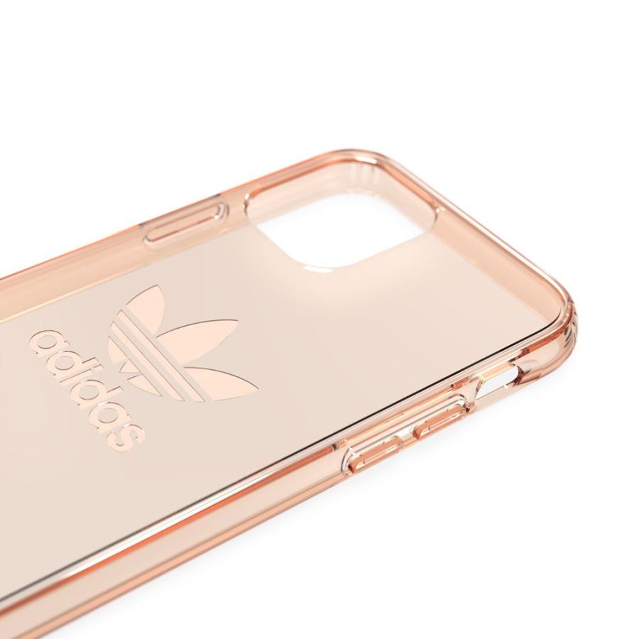 【アウトレット】 adidas アディダス  iPhone 11 Pro OR Protective Clear Case Big Logo FW19 rose gd col｜ymobileselection｜20