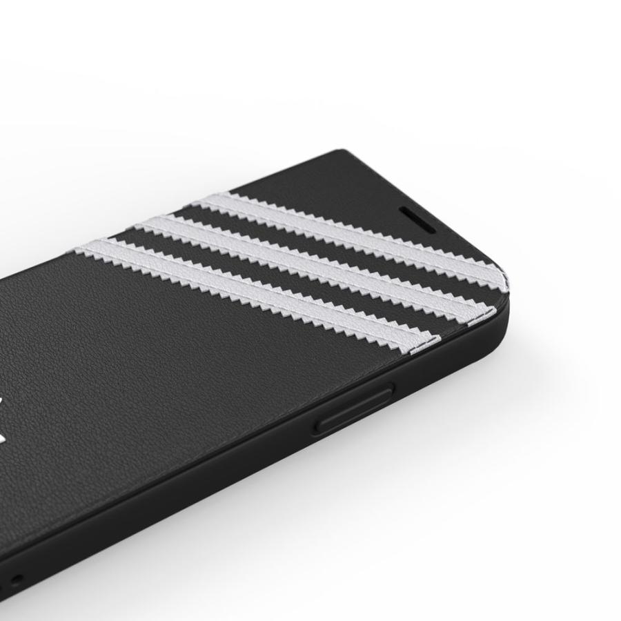 【アウトレット】 adidas アディダス  iPhone 12 mini OR Booklet Case SAMBA FW20 white/black｜ymobileselection｜15